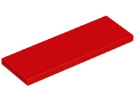 Placa Lisa 2x6 Vermelha