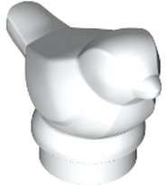 Pássaro Pequeno Branco sem pinturas