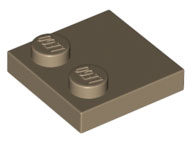 Placa Modificada 2x2 Bege Escura