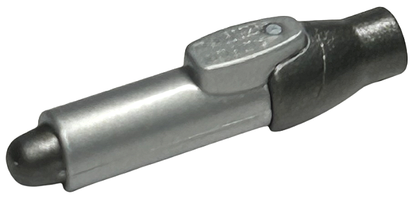 Caneta com tampa Cinza Prateada