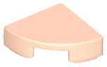 Placa redonda 1x1 de 1/4  Light Nougat