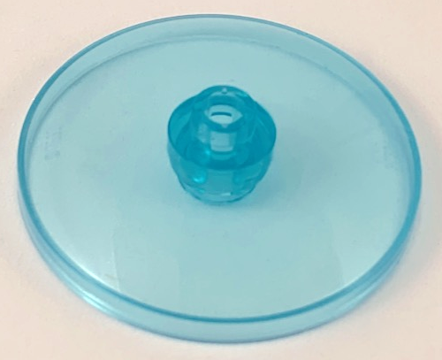 Disco estilo RADAR 4x4 com encaixe para eixo Translúcido Azul Claro