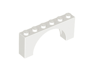 Tijolo com Arco 1x6x2 Branco
