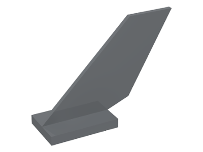 Cauda de Avião Cinza Escura
