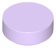 Placa Lisa Redonda 1x1 Lavanda