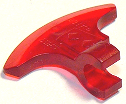 Lâmina de Machado com Clip Translúcida Vermelha