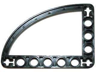 Viga Fina em Formato de Elipse 5x7 Preta