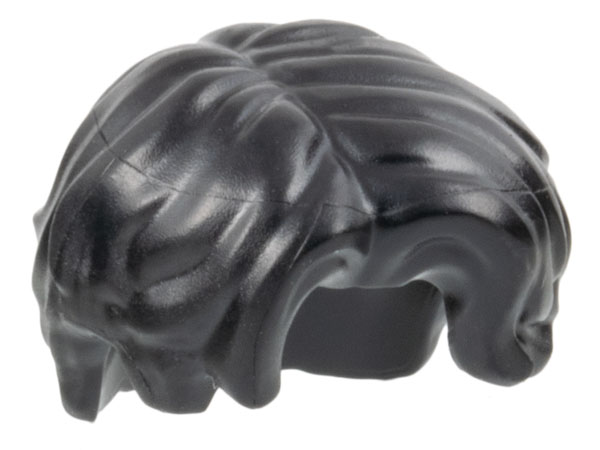 Cabelo curto ondulado, repartido à direita Preto