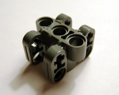 Bloco conector de eixo e pino 3 x 3 x 2 (suporte para atuador linear) Cinza Escuro