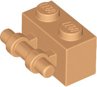 Tijolo Modificado 1x2 com Alça Medium Nougat