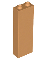 Tijolo 1x2x5 Medium Nougat