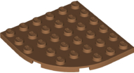 Placa Redonda de Canto 6x6 Medium Nougat