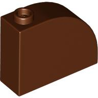 Tijolo Modificado 1x3x2 com curva no topo Marrom