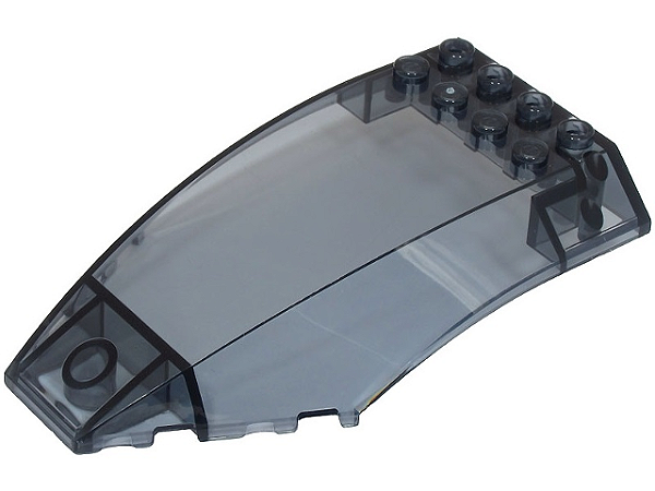 Para-brisa 10x6x2 curvado Translúcido Escuro