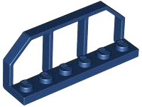 Placa modificada 1x6 com grade de vagão de trem Azul Escuro