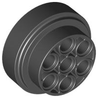 Roda 31mm D. x 15mm Technic Preta