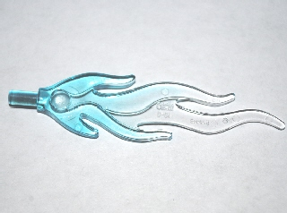 Chama Azul Clara Translúcida