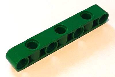 Viga 1x7 com Furos Perpendiculares Verde