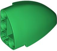 Painel Curvo 5x3x2 Elipse de Canto Esquerdo Verde