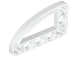 Viga 3x5 em Forma de L com Elipse de um Quarto Fina Branca