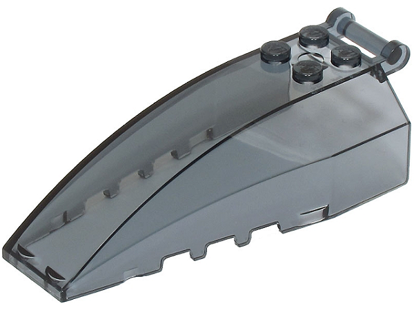 Para-brisa 8x4x2 com 04 studs Translúcido Escuro