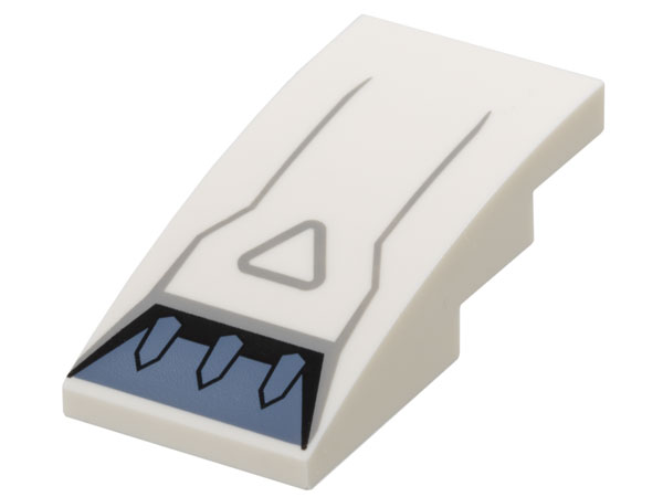 Inclinação curvada 4x2 com Desenho de Entrada de Ventilação Branca