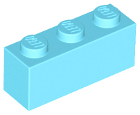 Tijolo 1x3 Medium Azure