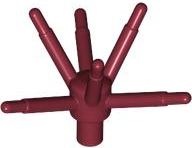 Haste de flor com 6 hastes Dark Red