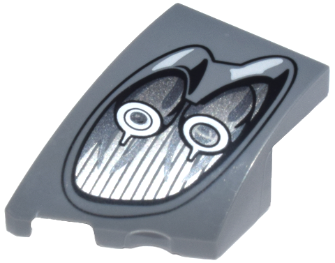 Cunha 3x2 esquerda sem studs com desenho de farol de carro Pagani Utopia