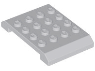 Placa com dupla cunha 4x6x2/3 Cinza Clara