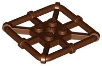 Placa Modificada 2x2 com Barra Quadrada Marrom