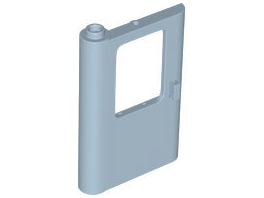 Porta 1x4x5 trem esquerdo com suporte espesso na parte inferior Sand Blue