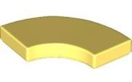 Placa Lisa Redonda de Canto 2x2 Bright Light Yellow