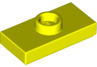 Placa Modificada 1x2 com botão Neon Yellow