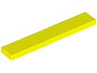Placa Lisa 1x6 Neon Yellow