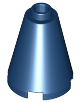 Cone 2x2x2 com furo no centro Azul Escuro