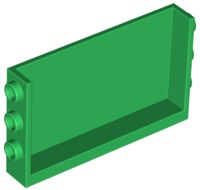 Painel 1x6x3 com Studs Laterais Verde