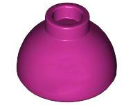 Tijolo Redondo 1 1/2x1 1/2x2/3 topo de cúpula Magenta