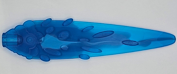 Chama com furo para eixo Translúcida Azul Escura