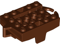 Carro de montanha-russa base 4x5 Marrom