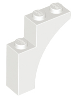 Tijolo em Arco 1x3x3 Branco
