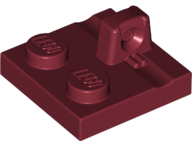 Placa 2x2 com dobradiça Dark Red