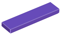 Placa Lisa 1x4 Dark Purple