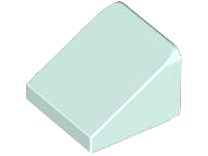 Inclinação 30 1x1x 2/3 Light Aqua