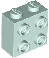 Tijolo Modificado 1x2x1 2/3 Light Aqua