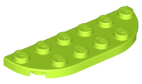 Placa de Cantos Arredondados 2x6 Verde Limão