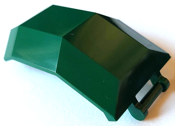 Para-brisa 4x4x4 2/3 com barra Verde Escuro