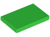 Placa Lisa 2x3 Verde Brilhante
