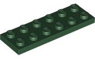 Placa 2x6 Verde Escura