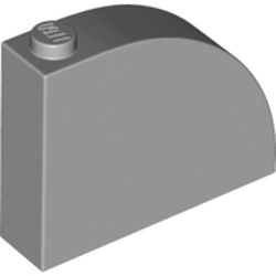 Inclinação Curva 4x1x2 2/3 com Stud Cinza Clara